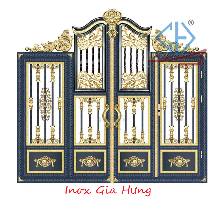 Cửa Cổng Inox Hoa Văn / Màu - 10